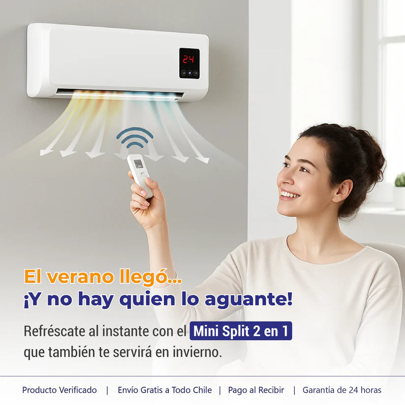 Aire Acondicionado Split 2 en 1 Con Envió Gratis